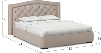 Кровать двуспальная MOON 1001а